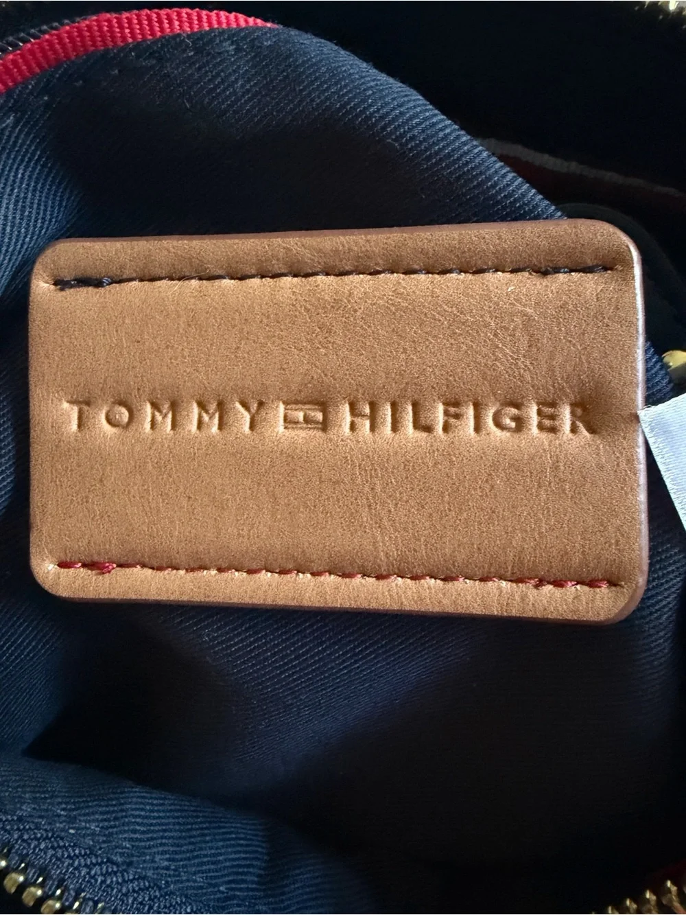 Tommy Hilfiger Red, Cream & Black Colorblock Crossbody